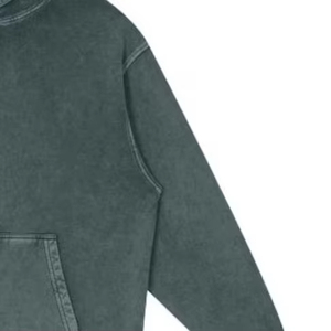 Sweat à capuche lavé à l'acide haut de gamme pour hommes basiques coton mélangé durable anti-rides doux sweat à capuche lavé à l'acide pour un usage décontracté - Product Image 6