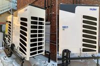 Système VRF sans conduit Haier 96000btu 144000btu Multi-zone Mini climatiseur à division en deux parties Compresseur CC Mitsubishi Compresseur EVI CC