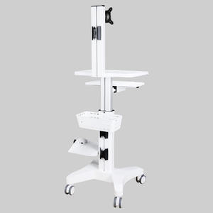 Tuyệt vời Ergonomic khí nâng điện thoại di động máy tính y tế Workstation giỏ hàng - Product Image 4