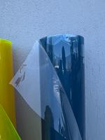 Rouleau de PVC violet translucide, film plastique souple et flexible, feuille imperméable pour l'emballage artisanal et la décoration DIY