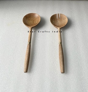 Ensemble de 2 serveurs à salade en bois et résine, fabrication artisanale de haute qualité, vente en gros, fabricant indien, nouvelles idées de produits 2026 - Product Image 4