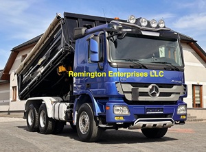 Camion à benne basculante Mercedes Benz Actros 2651 V8 d'occasion 2013, 6X4, diesel, capacité de 40 tonnes, transport de boues de construction urbaine - Product Image 2
