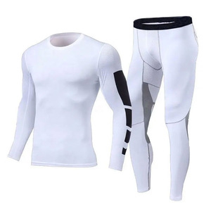 Conjunto de compresión de alta calidad para hombre, superventas, hecho a medida, Color sólido, ropa activa de moda, conjunto de Yoga elegante de talla grande - Product Image 4