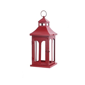 Vente en gros de lanterne à bougie LED vintage pour intérieur et extérieur, décoration de Noël suspendue en métal en fer, prix d'usine, support pour décoration intérieure - Product Image 1