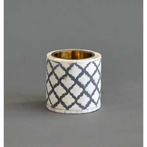 Frascos de velas con incrustaciones de hueso de alta calidad, venta al por mayor, candelabros de decoración del hogar para sala de estar - Product Image 3