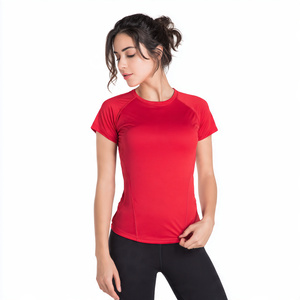 Camiseta Deportiva Ajustada para Mujer, Ropa de Gimnasio, Camiseta de Ejercicio, Tops para Mujer, 100% Poliéster, Camiseta Deportiva para Mujer - Product Image 2
