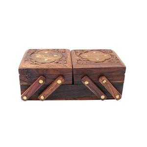 Joyero de madera Premium Organizador de almacenamiento hecho a mano - Product Image 1