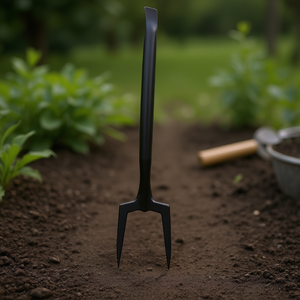 1500mm Length Garden Hand <b>Tools</b> Crowbar with 25mm Angular Shape and Curved Cutting <b>Edge</b> Powder-Coated - Product Image 3