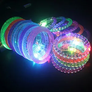 Vente chaude Led Bracelet Bracelet Glow In The Dark Party Favor Fournitures Neon Light Up Bracelet Jouets Mariage Anniversaire Décoration