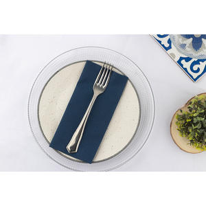 Serviettes bleues 40x40cm pliées 1/8, tissu sec ultra-doux, 480 pièces, B2B - Product Image 2