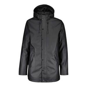 Fabrication sur mesure de veste de piste de pluie imperméable en polyester et nylon Veste coupe-vent de piste de pluie à fermeture éclair complète de haute qualité pour hommes - Product Image 2