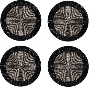 Best Theme Design Glass <b>Beads</b> Table <b>Coaster</b> Best for Parties and Other Functions Tableware Decorative Beast Design <b>Coaster</b> - Product Image 5