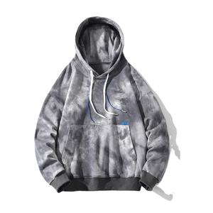 Sweat à capuche à manches longues décontracté et délavé à l'acide personnalisé en gros 2026 pour hommes - Product Image 4