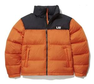 Chaqueta acolchada personalizada OEM, chaqueta de plumón de pato con capucha, chaqueta acolchada de burbujas de invierno brillante de dos tonos para hombre - Product Image 1