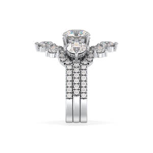 Bague de fiançailles classique en or massif 14 carats avec diamant rond de 4,43 carats, personnalisée REYES, certifiée IGI, bijoux fins - Product Image 5