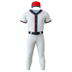 Uniforme de baseball de haute qualité pour hommes, conception personnalisée, ensembles respirants, vente en gros - Product Image 2