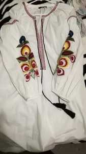 Vestidos bordados de manga larga, 100% algodón - Product Image 6