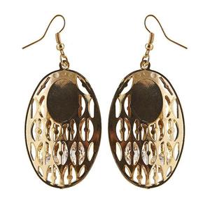 The99Jewel Boucles d'oreilles pendantes en pierre d'Autriche plaqué or Améthyste Agate Quartz Perle Diamant Turquoise 1306416 pour Cadeaux - Product Image 1