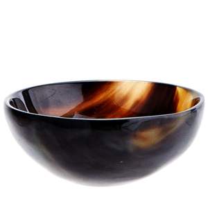 Cuenco de Cuerno de Búfalo/Buey 100% Natural, Ecológico y Libre de Plomo con Cuchara, Pulido y Tallado, Estilo Americano, Decoración para el Hogar y Fiestas - Product Image 1