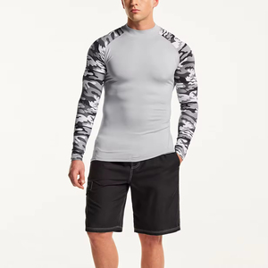 Camiseta Deportiva de Compresión para Hombre, Protección UV, para Gimnasio, Fitness, Yoga, Secado Rápido, Transpirable, Elástica, Manga Larga, Personalizada - Product Image 1