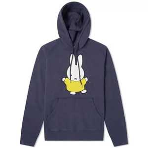 Sudadera con capucha de algodón de gran tamaño con hombros caídos, ropa de calle personalizada en blanco de 350gsm, sudaderas con capucha con estampado de hojaldre, bordado de chenilla - Product Image 1