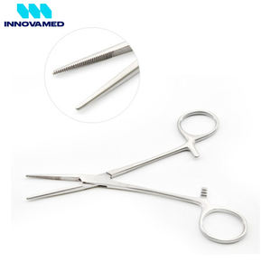 Pinzas Kelly Curvas y Rectas de Acero Inoxidable Premium, Pinza Hemostática con Bloqueo, Instrumento Quirúrgico, Dental y Veterinario Reutilizable - Product Image 2