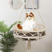 Hamac en macramé pour chat, lit-balançoire pour chat, pratique pour les amis animaux, pour entrer et sortir du vietnam