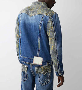 Chaqueta universitaria de alta calidad para hombre, venta al por mayor, chaqueta de invierno con estampado de letras y cuello levantado personalizado con lavado Vintage - Product Image 3