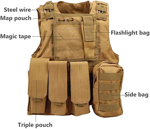 Chaleco de camuflaje para acampar de alta calidad, chaleco de camuflaje duradero ajustable profesional personalizado para chaleco de actividades al aire libre - Product Image 3