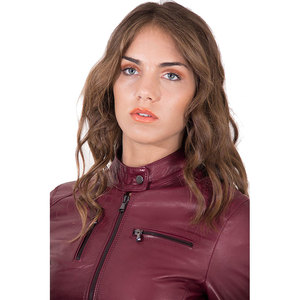 Veste de moto en peau de mouton véritable sur mesure, respirante, coupe-vent, séchage rapide, réversible, manches longues, vêtements d'extérieur pour femmes, vente en gros - Product Image 3