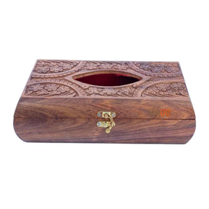 Caja de Madera para Pañuelos de Diseño Fabuloso, Clásica, de Lujo, Ecológica, Hecha a Mano, Tallada a Mano, Porta Servilletas, Caja de Almacenamiento para Mesa de Hotel - Product Image 6