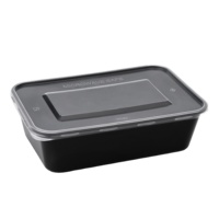 Vente en gros, boîte en plastique PET industrielle, conteneur alimentaire, couleurs OEM personnalisées, rouge, blanc, bleu, pour le stockage des aliments