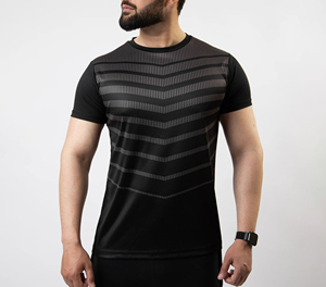 Camiseta de sublimación con estampado personalizado para hombre, material de secado rápido de poliéster transpirable, ropa deportiva, camiseta de entrenamiento, ropa de gimnasio - Product Image 1