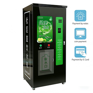 पूर्ण स्वचालित शुद्ध पीने के ऑस्मोसिस इसके विपरीत शुद्ध पानी वेंडिंग मशीन सिक्का व्यापार और सामुदायिक उपयोग के लिए संचालित - Product Image 2
