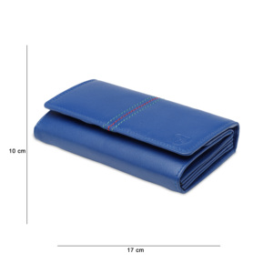 Venta al por mayor de billeteras de mujer con logotipo personalizado, billetera de cuero de mujer RFID, billeteras plegables de cuero genuino para mujer a bajo precio - Product Image 4