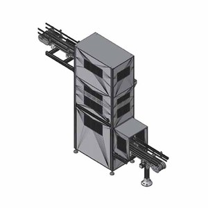 Elevador y Bajador de transportador de elevación vertical continuo al por mayor para fábrica de alimentos y bebidas componente de motor de núcleo de nueva condición - Product Image 1