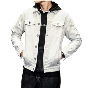 Chaqueta de Mezclilla y Cuero para Hombre, Diseño Moderno, Color Personalizado, Bolsillos con Botones, Ajustada, Informal, Ecológica, Transpirable, Ligera, para Invierno - Product Image 1