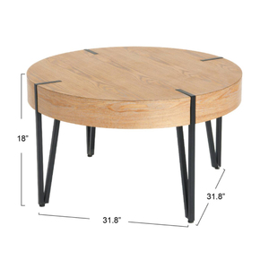 Vente chaude personnalisé en forme de rond en bois chambre lit à côté Table d'appoint Tables basses décoratives pour la maison pieds en métal fournitures en vrac - Product Image 5