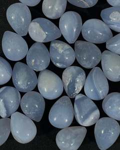 อัญมณีกึ่งมีค่าทรงหยดน้ำหินโมราสีฟ้าสวยธรรมชาติแบบหลวมอัญมณีคุณภาพสูงจากผู้ผลิต - Product Image 1