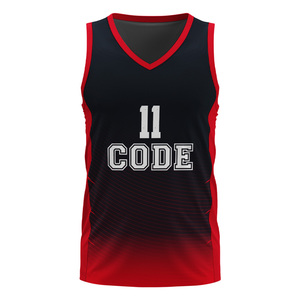 Ensemble de maillot de basket-ball réversible sans manches personnalisé de haute qualité, à séchage rapide, en maille respirante, avec impression lumineuse et antibactérienne - Product Image 1