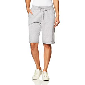 Shorts Deportivos Personalizados para Mujer, Cintura Media, Ecológicos, Transpirables, 100% Algodón, Ropa Urbana de Verano - Product Image 4