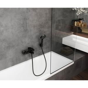 Hansgrohe HG Single-Lever Bath Mixer VERNIS Blend Surface Mounted Matte Black - Product Image 3