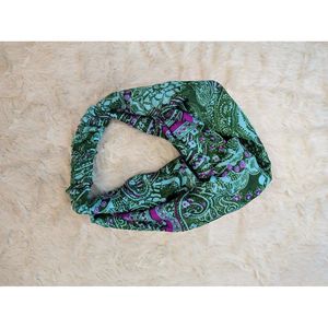Juego de 3 Diademas de Seda Sari Estilo Bohemio Vintage, Hechas a Mano con Tela Reciclada, Diseño con Nudo Frontal, Lindas, para Damas de Honor, Regalo - Product Image 4