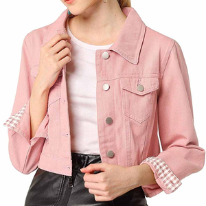 Chaquetas Vaqueras Cortas de Mezclilla para Mujer, Verano 2025, Ajustadas, con Botones, Manga Larga, Estilo Casual Urbano, Servicio de Personalización OEM - Product Image 1