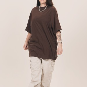 100% algodón manga corta Camiseta cuello redondo de gran tamaño y longitud larga para hombres y mujeres diseño personalizado impresión Digital sólida en blanco - Product Image 1