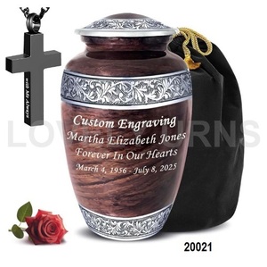 Urna Funeraria Marrón y Gris - Product Image 1