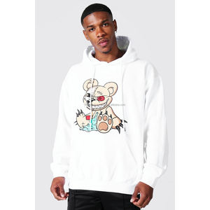 Customized Embroidered Logo Hoodie for Men-High Quality Fashion DGT Print Custom Color & Size Oversized Sweatshirt - Product Image 1