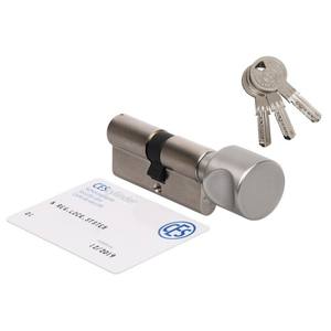 Cilindro CES WSM 30K/30 níquel, certificado clase 6.D, 3 Llaves perforadas - Product Image 1