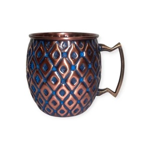 Engraving Design Handmade Hot Selling Antique Finished Copper Beer Coffee Mug Kitchen Decorative Dishwasher Microwave <b>Safe</b> <b>Large</b> - Product Image 3