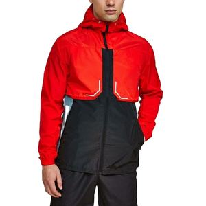 Custom Design Color Block Light <b>Weight</b> 100% Polyester Windbreaker Red Breathable Plus Size Windcheater Jacket For Men 2026 - Product Image 2
